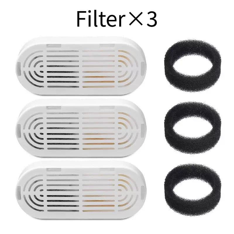 Replacement Filter Kit for Stainless Steel Pet Water Fountains – Activated Carbon & Ion-Exchange Resin 4-Layer Filtration, Removes Heavy Metals & Impurities, Compatible with Multiple Fountain Models, photo 1 of 10
