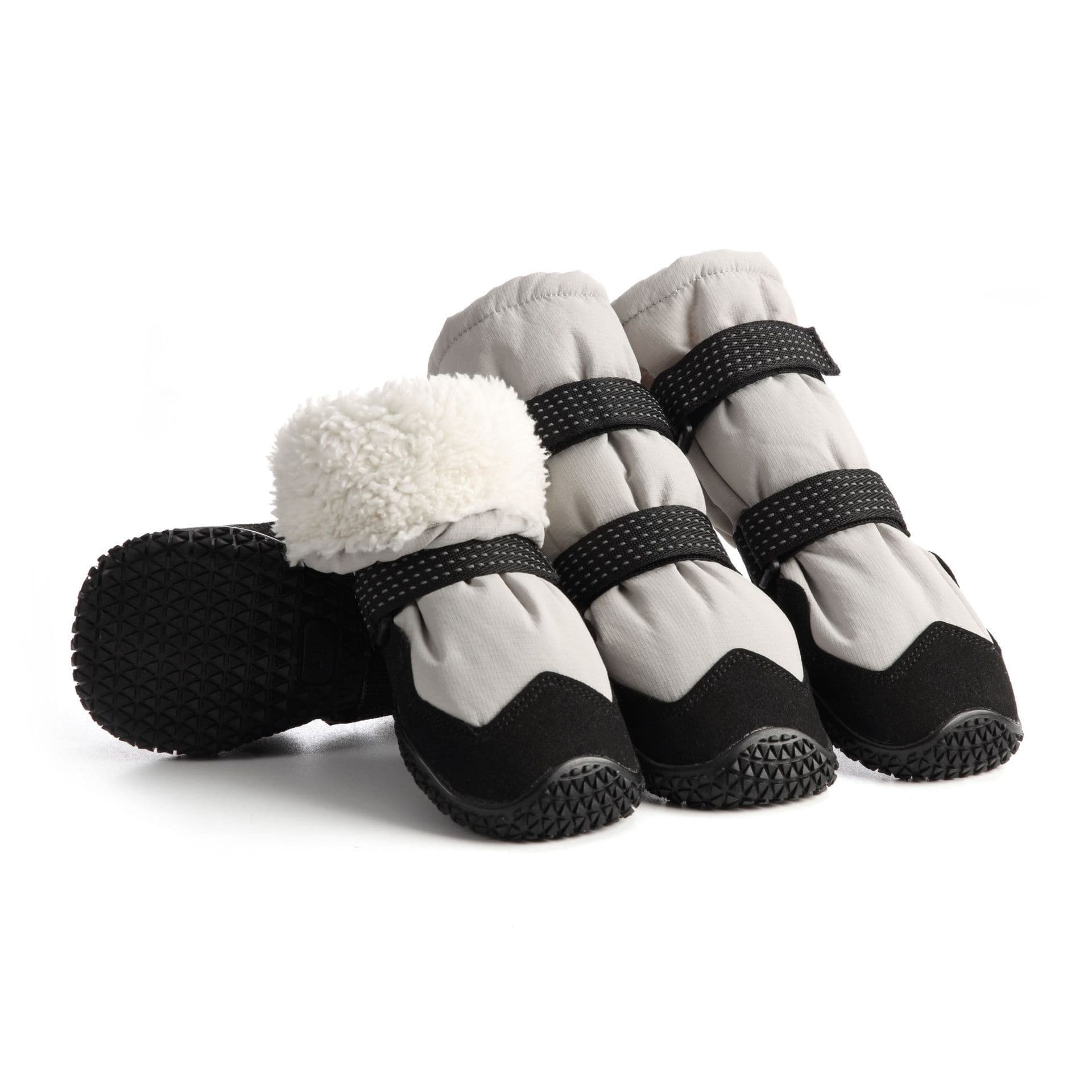 Winter Dog Snow Boots with Warm Lining, Dog Shoes for Large Small Medium Dogs, Dog Booties and Paw Protectors, Anti-Slip Dog Shoes with Reflective for Snow, Hardwood Floors, Hiking (Size 2), photo 1 of 5