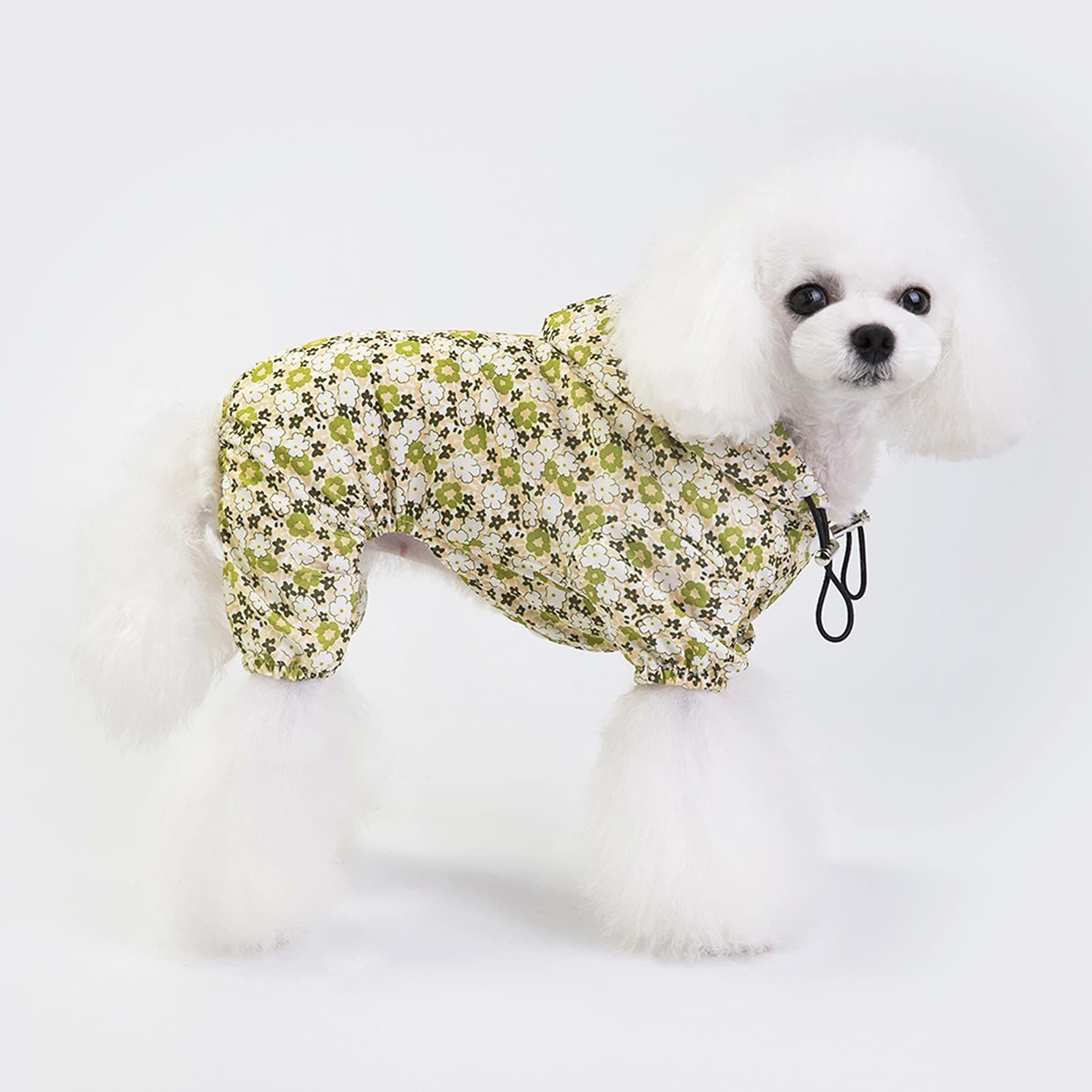 Dog Raincoat Transparent Hooded Poncho Rain Waterproof Clothes Adjustable Outfit Raincoats Lightweight Doggie Jacket (S), photo 1 of 5