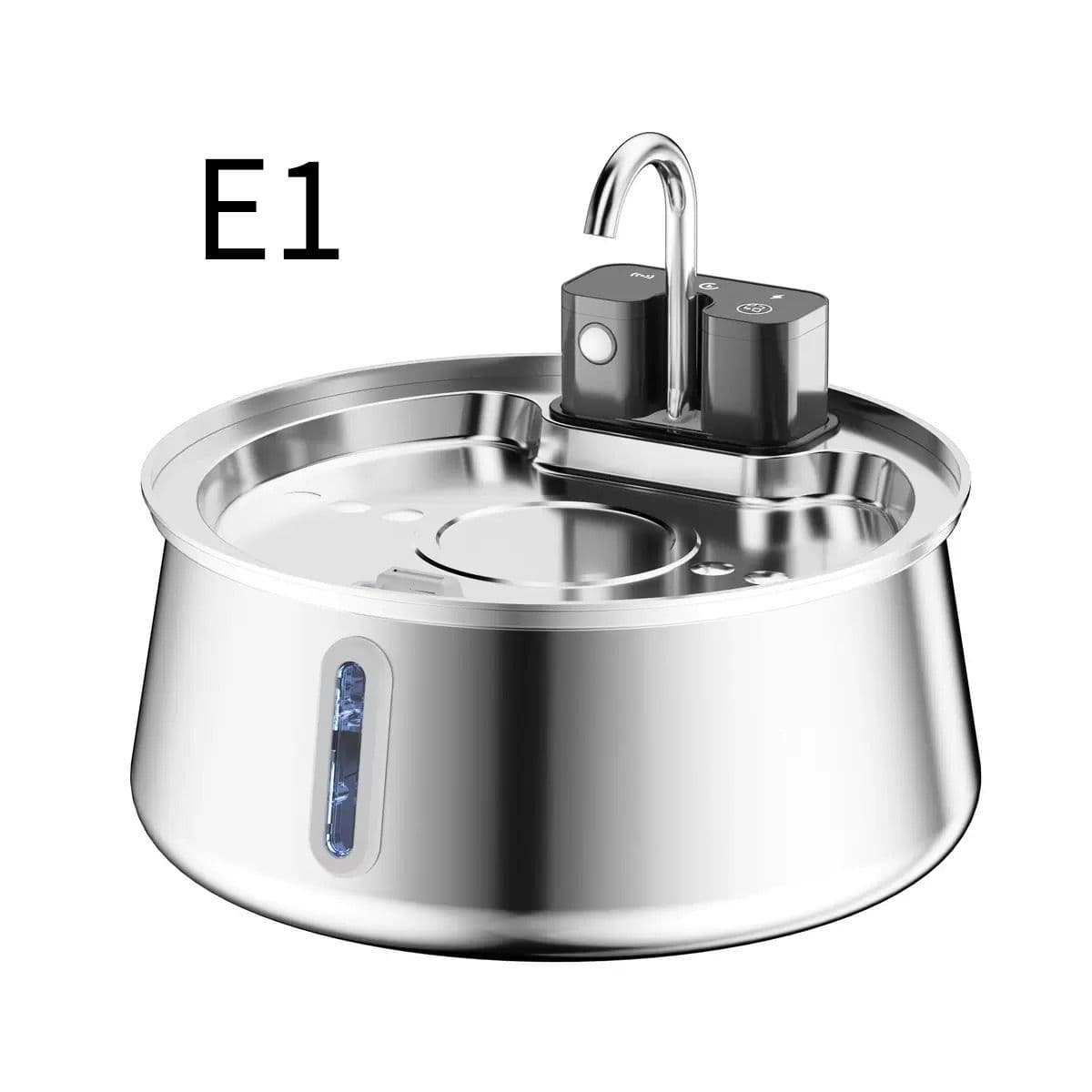 Wireless Pet Water Fountain with 4L Capacity, 304 Stainless Steel, Smart Sensor Water Circulation, Rechargeable Battery, and Type-C Charging for Cats and Dogs in Indoor Spaces, photo 1 of 10