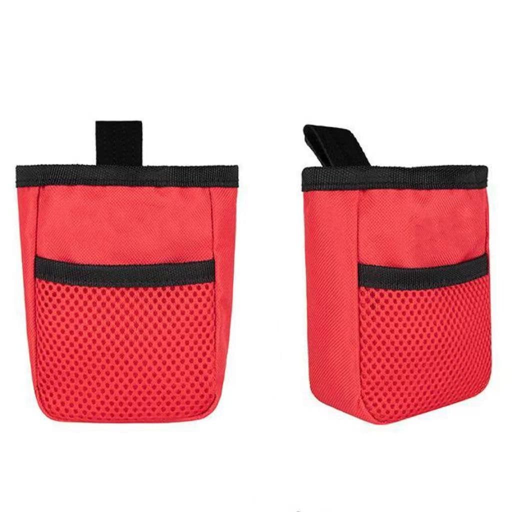 2pcs Dog Training Treat Pouch Portable Dog Walking Waist Bag Outdoor Pet Training Reward Container Hook Design Mini Waist Pocket Bag for Pet Snack Accessories(Red), photo 1 of 5