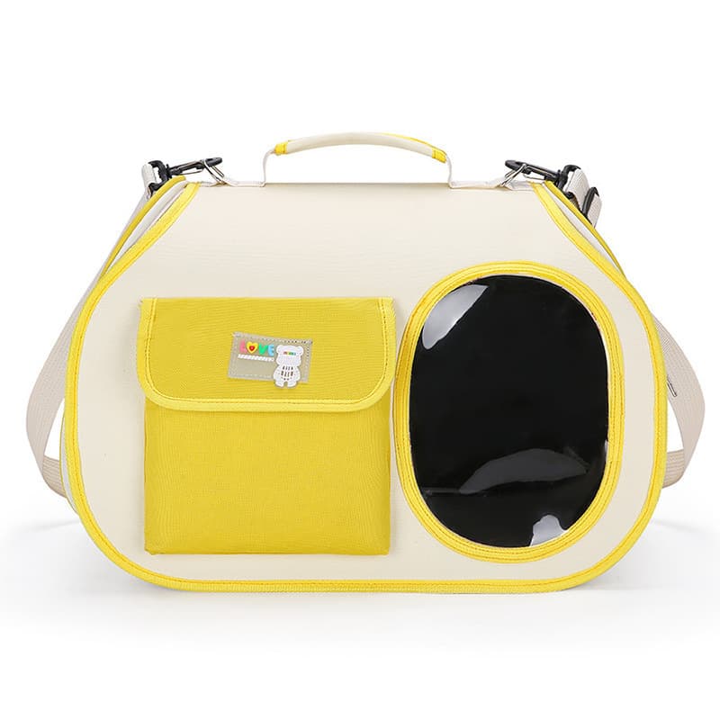 Colors Pet Carrier Backpack, Breathable Cat Carrier Backpack with Transparent Window, Airline Approved Dog Backpack Carrier for Small Dogs and Cats, Travel Hiking Camping