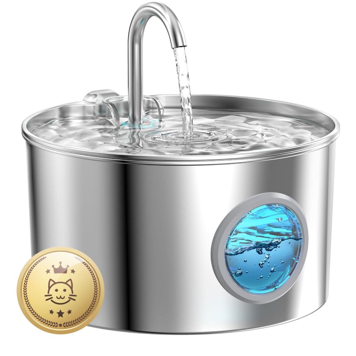 Cat Water Fountain Stainless Steel Cat Fountain Cat Hydration Cat Drinking, photo 1 of 8