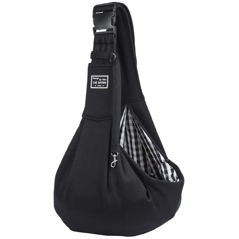 Lightweight Breathable Pet Crossbody Bag with Adjustable Padded Strap & Reversible Double-Sided Design