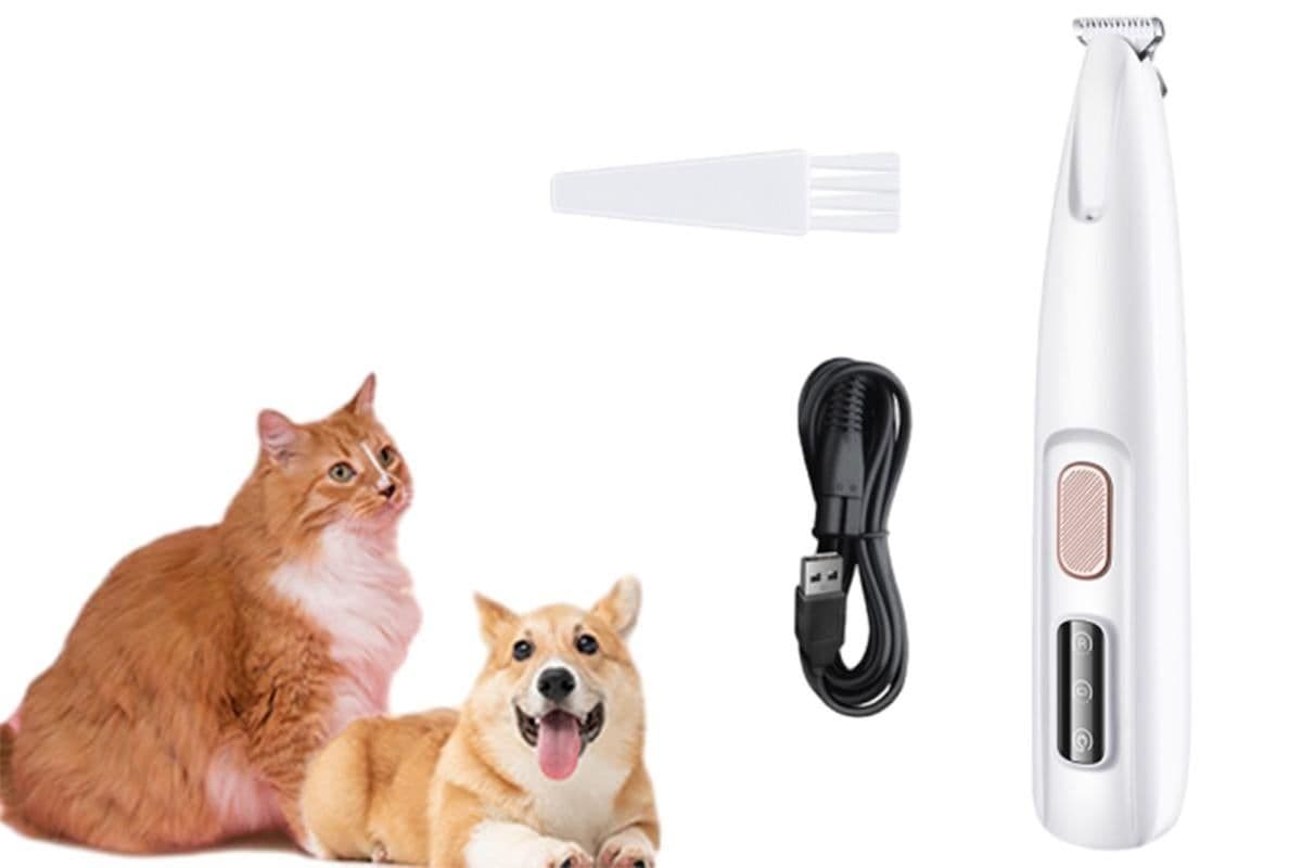 Dog Paw Trimmer 18mm Widen Pet Hair Clipper Dog Clippers for Grooming With LED Light LED Display Rechargeable, photo 1 of 10