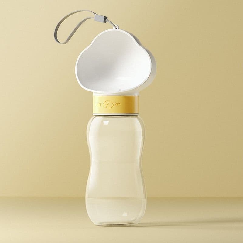 600ml Portable Pet Outdoor Water Cup, Leak-Proof Travel Water Dispenser