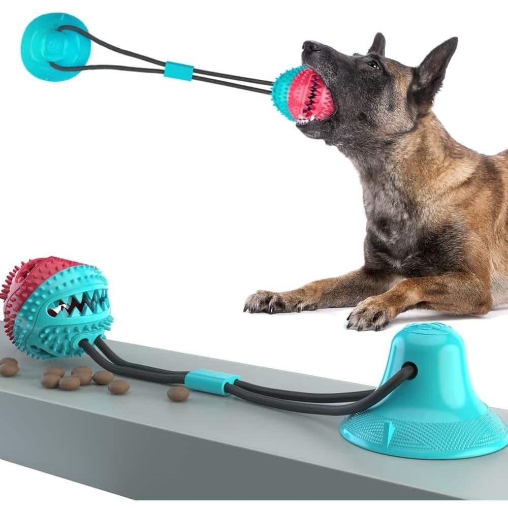 Suction Cup Dog Toy for Tug of War, Dog Chew Toys for Aggressive Chewers Interactive Dog Toys, Durable Teeth Cleaning Dog Toy, photo 1 of 5