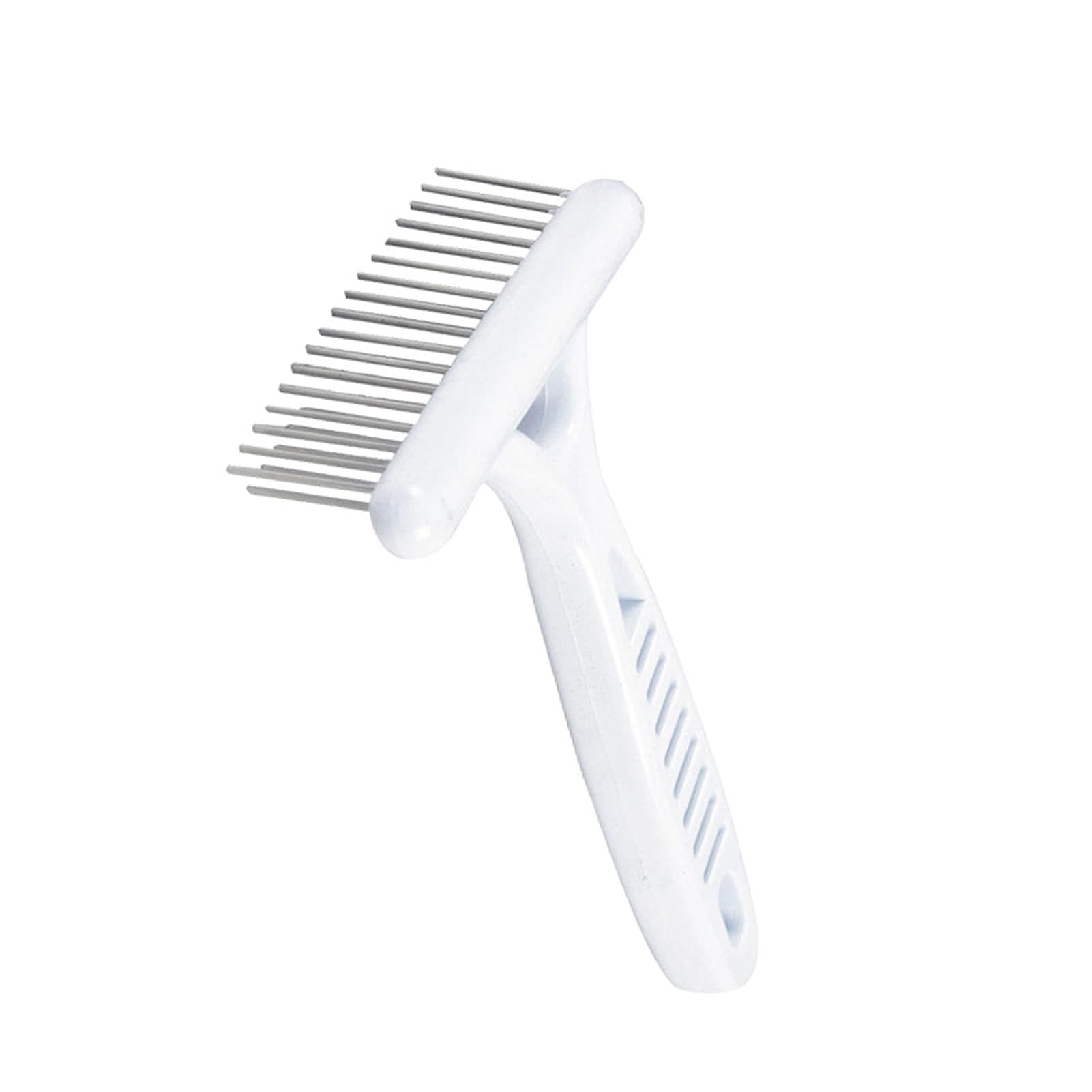Dog Grooming Rake, Stainless-Steel Pet Deshedding Dematting Brush Comb, Double Row Groomer Rakes Tool for Easy, photo 1 of 5