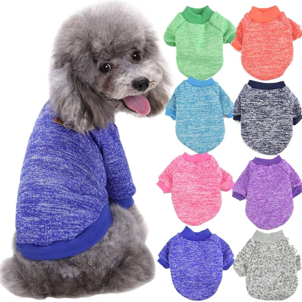 Pet Dog Classic Sweater Fleece Coat Soft Warm Dogs Shirt Winter Pet Dog Cat Clothes Puppy Customes Clothing for Small Medium Dogs, photo 1 of 5