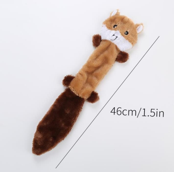 2-Pack Identical Plush Pet Toys with Squeaker – Durable Fur-Textured Chew Toys for Dogs, Ideal for Teething, Play & Stress Relief