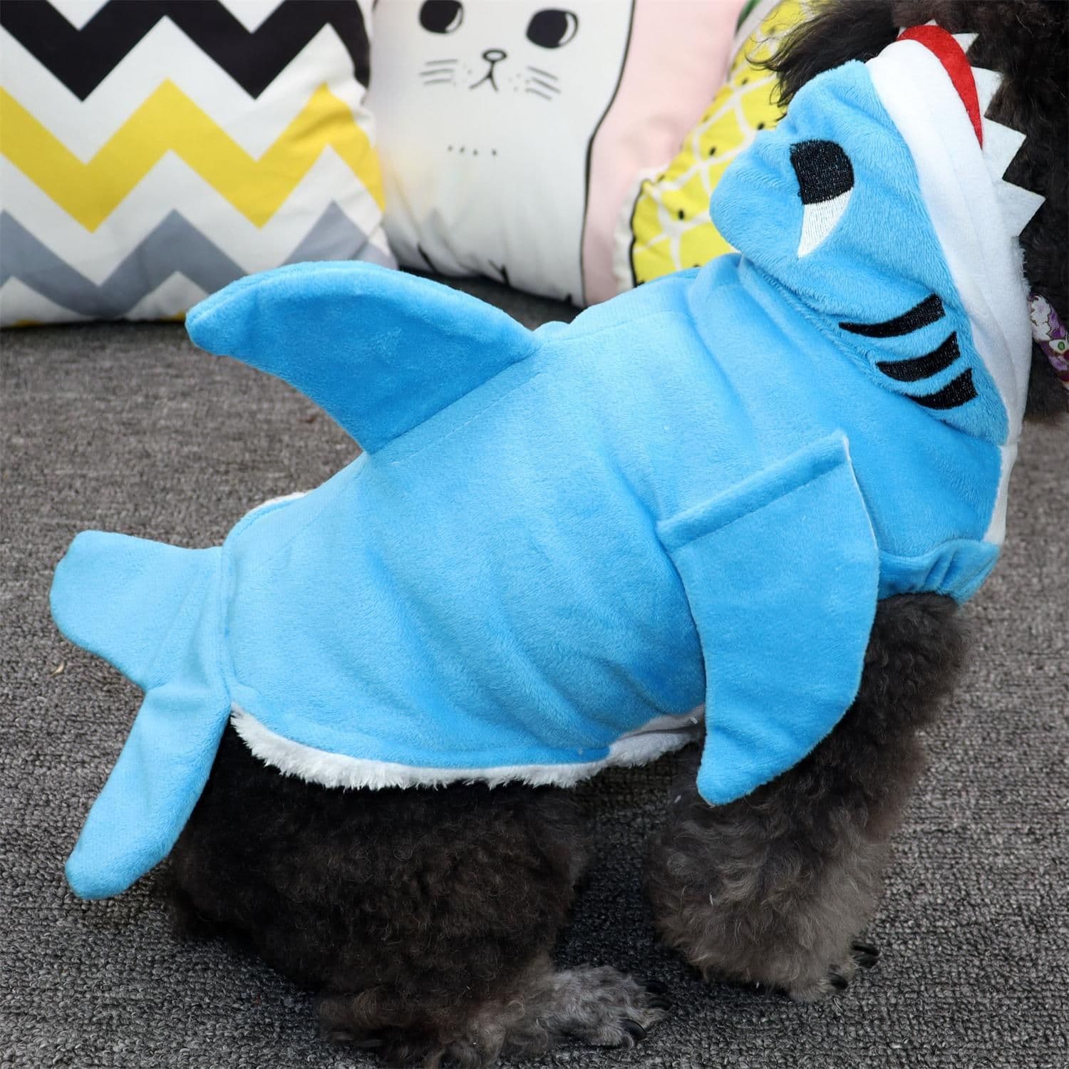 Pet Clothes Shark Transformation Outfit Odd Pet XS Shark clothes, photo 1 of 6