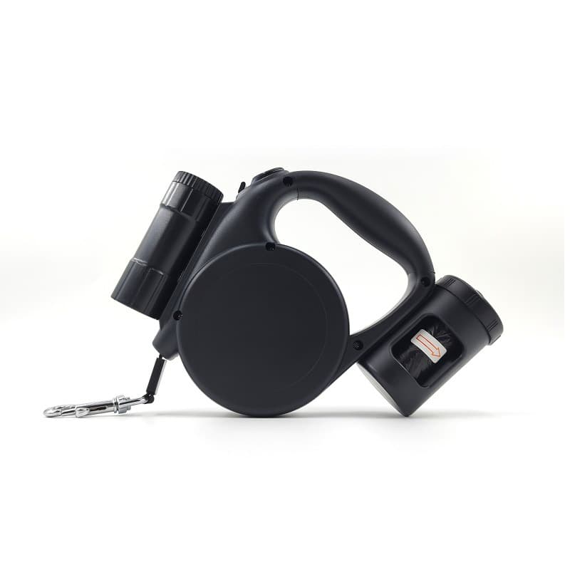 Retractable Dog Leash - Storage Box - 4.5 m - Illuminated - Black - 1 pc, photo 1 of 5