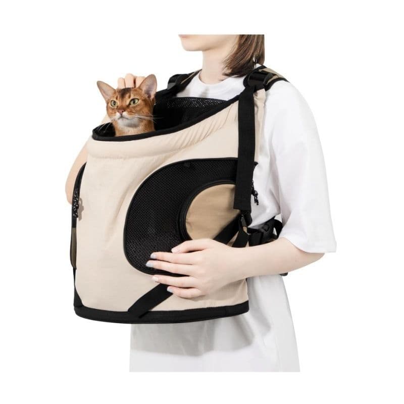 Versatile Front-Facing Pet Carrier Backpack with Breathable Mesh and Safety Leash for Small Cats and Dogs, Ideal for Outdoor Walks, Travel, and Daily Adventures, photo 1 of 10