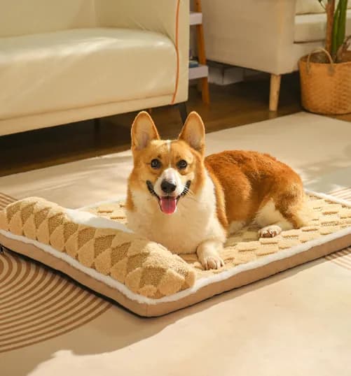 Thickened Soft Pet Bed Mat Extra Large Dog Sleeping Pad Washable Cushion for Large Breeds and Multi-Pet Use All Season