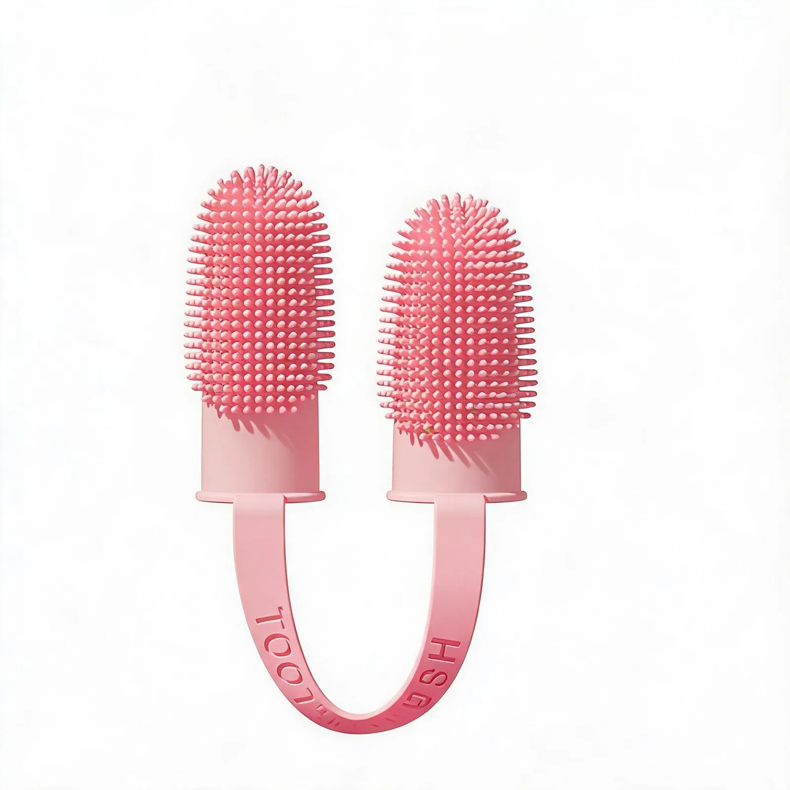 5-Pack Double Finger Pet Toothbrush - Soft TPR Dog Cat Dental Finger Brush Set