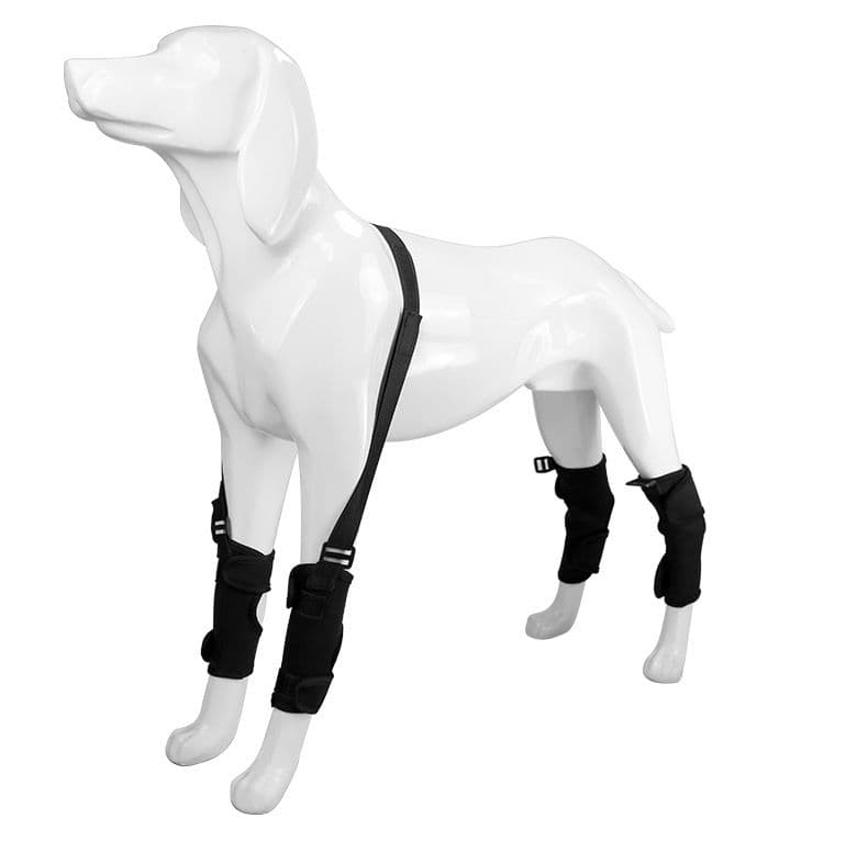 Adjustable Dog Knee Brace set - Include front and hind legs Soft Neoprene Leg Support Sleeve with Elastic Straps, Anti-Lick Recovery Aid for Pets, photo 1 of 6