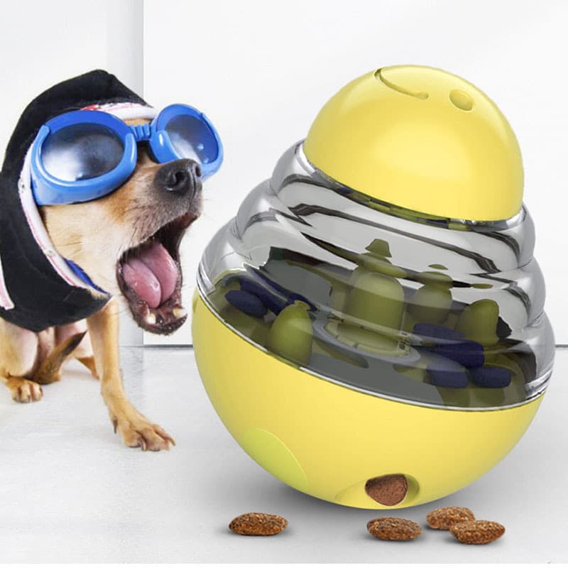 Interactive Dog Puzzle Feeder with Adjustable Food Dispensing Holes